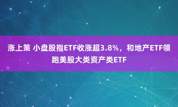 涨上策 小盘股指ETF收涨超3.8%，和地产ETF领跑美股大类资产类ETF